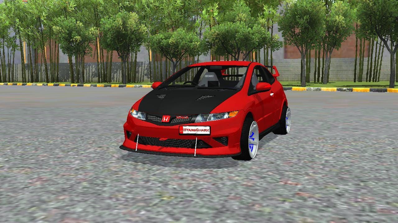 Download Mod Bussid Honda Civic Type R Mugen Car By MAH Channel