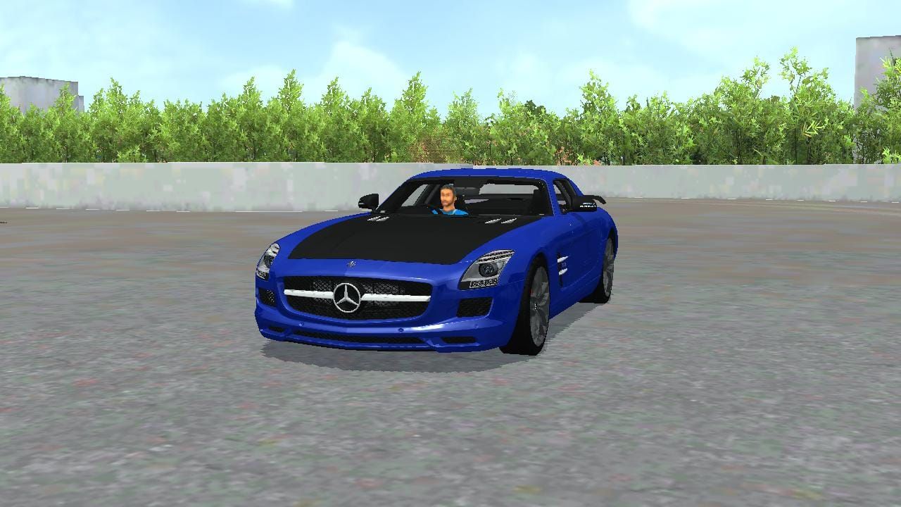 Download Mod Bussid Mercedes Benz SLS AMG By Hanzoo Mod
