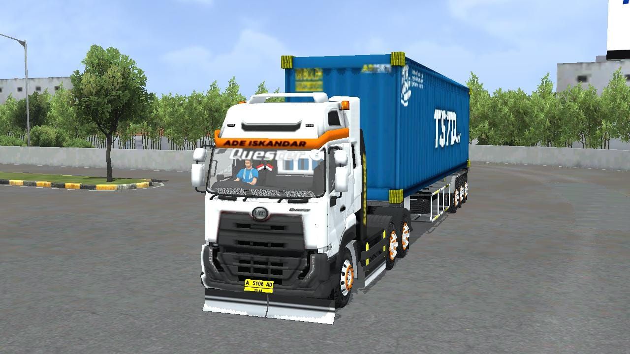 Download Mod Bussid UD Quester Kontainer By Ade Iskandar