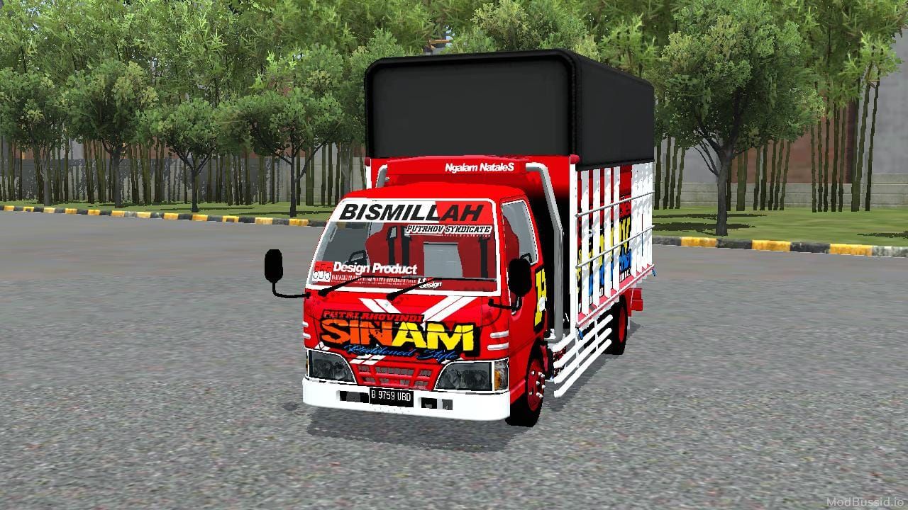 Download Mod Bussid Canter Special Sinam Terpal Kotak