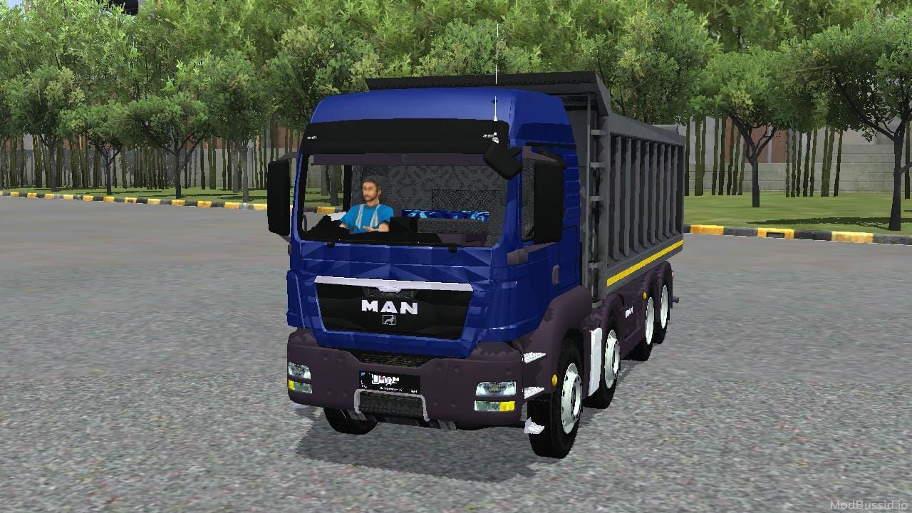 Download Mod Bussid MAN TGS 8×2 Dumper By MAH Channel