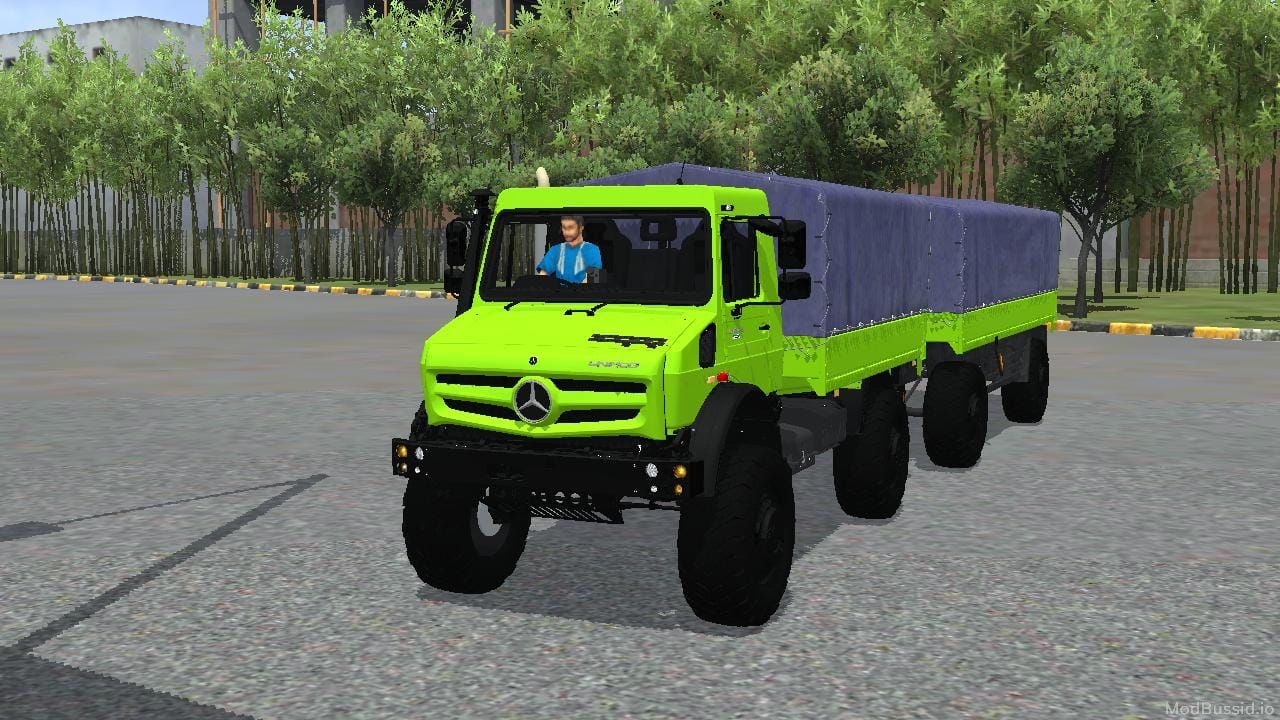 Download Mod Bussid Mercedes-Benz Unimog Gandeng By MAH Channel
