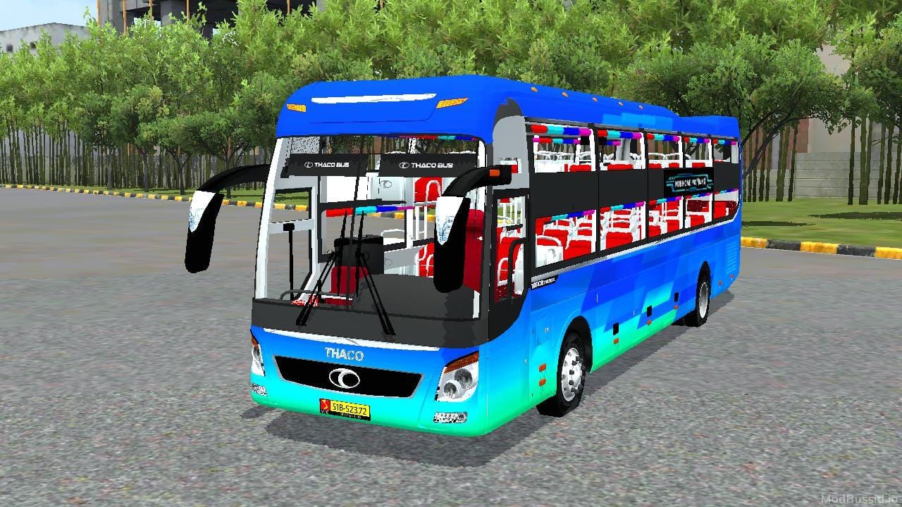 Download Mod Bussid Thaco 2017 KCG (Lac Troi) By KU COC GAMING