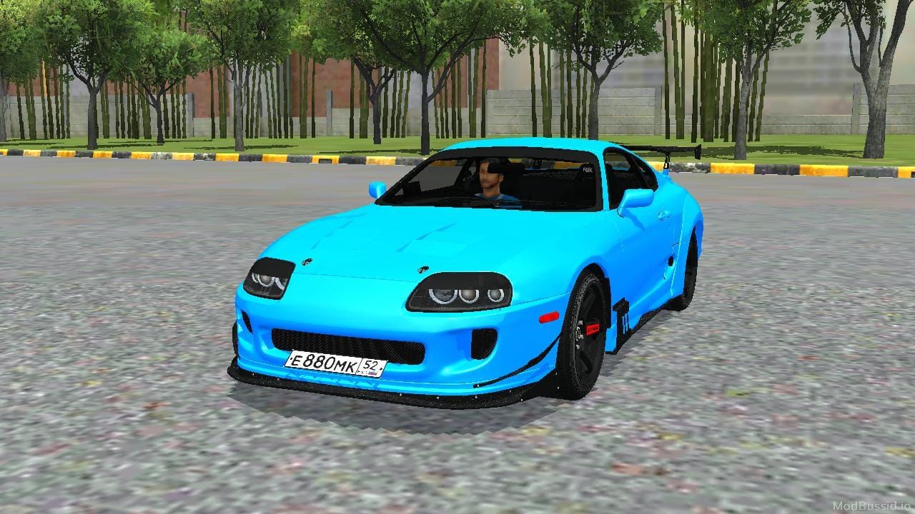 Download Mod Bussid Toyota Supra Blue JDM HQ By Hanzoo Mod