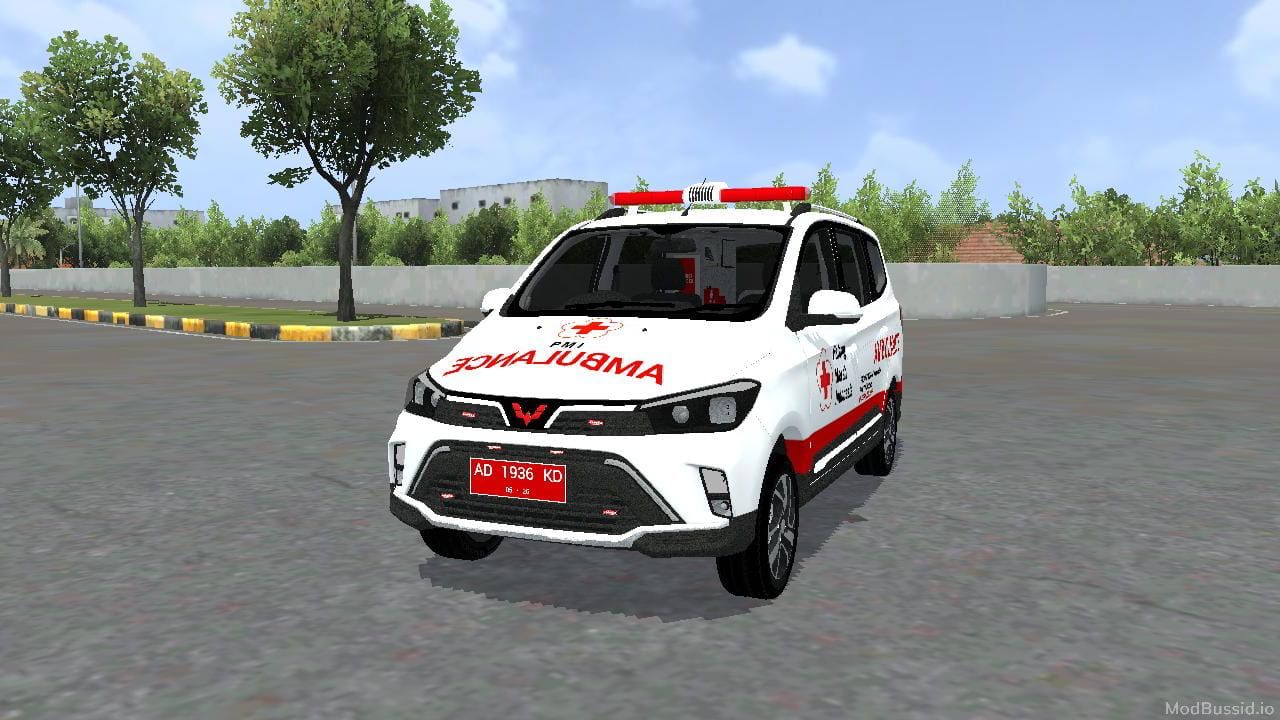 Download Mod Bussid Wuling Confero S Ambulance By Tiger Official