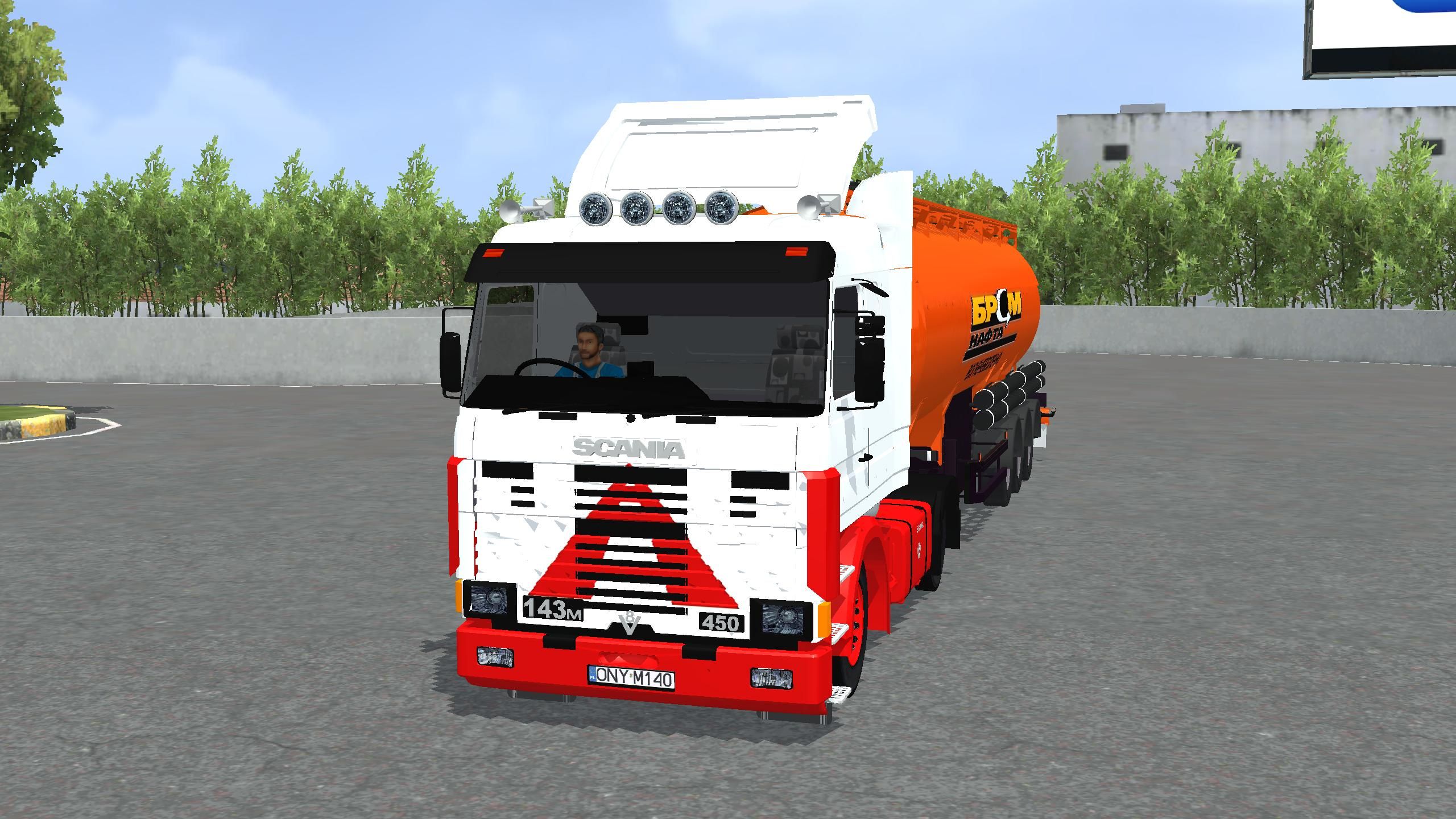 Download Mod Bussid Scania 143M 450 V8 Trailer By Hanzoo Mod