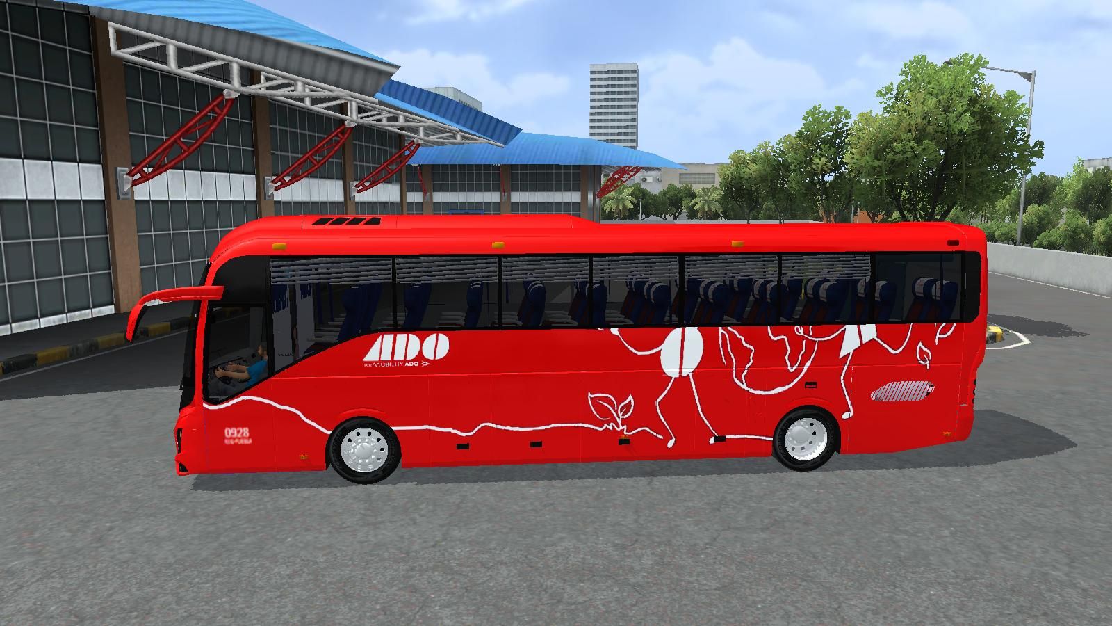 Photo of ADO Volvo 9800 Bus HQ 3