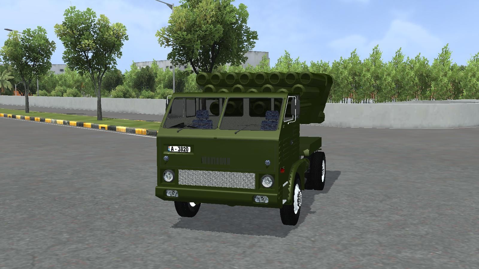 Download Mod Bussid DAC 665 Army Missile Truck