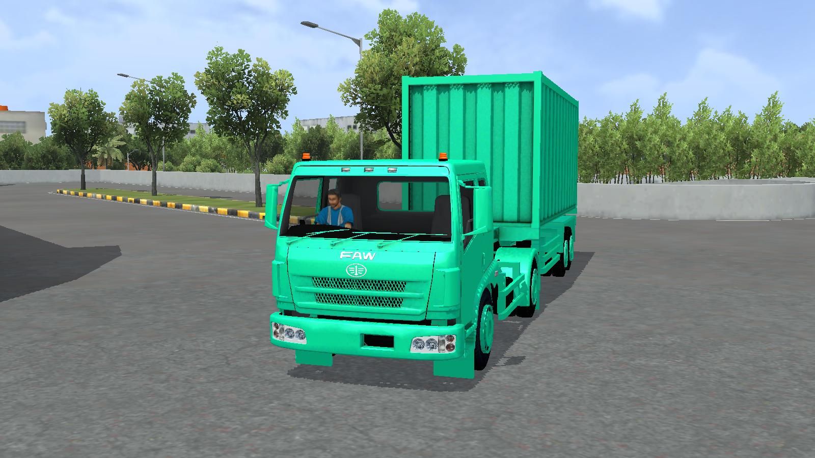 Download Mod Bussid Faw Trailer 20ft
