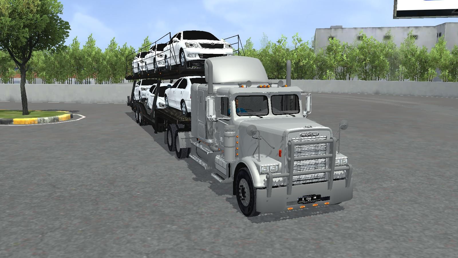 Photo of Truck Freightliner FLC12066T Cars Trailer 2