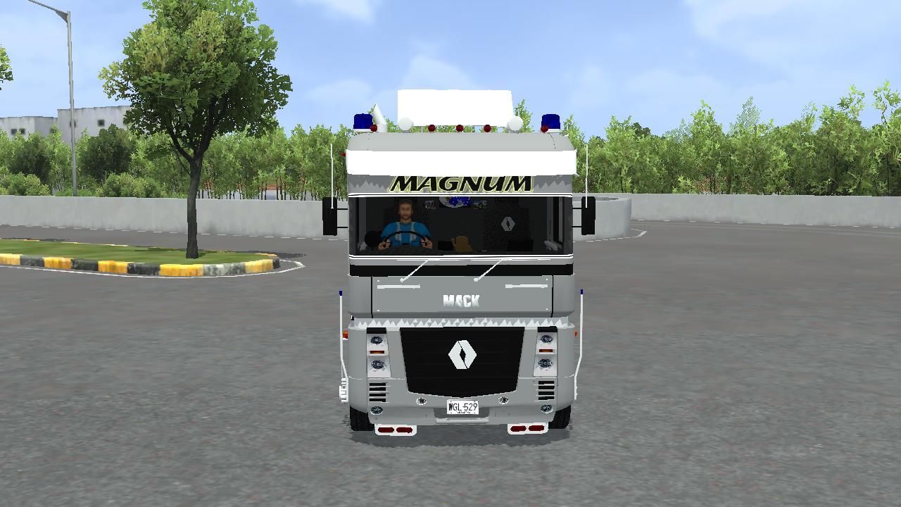 Photo of Truck Renault Magnum Container Trailer 1