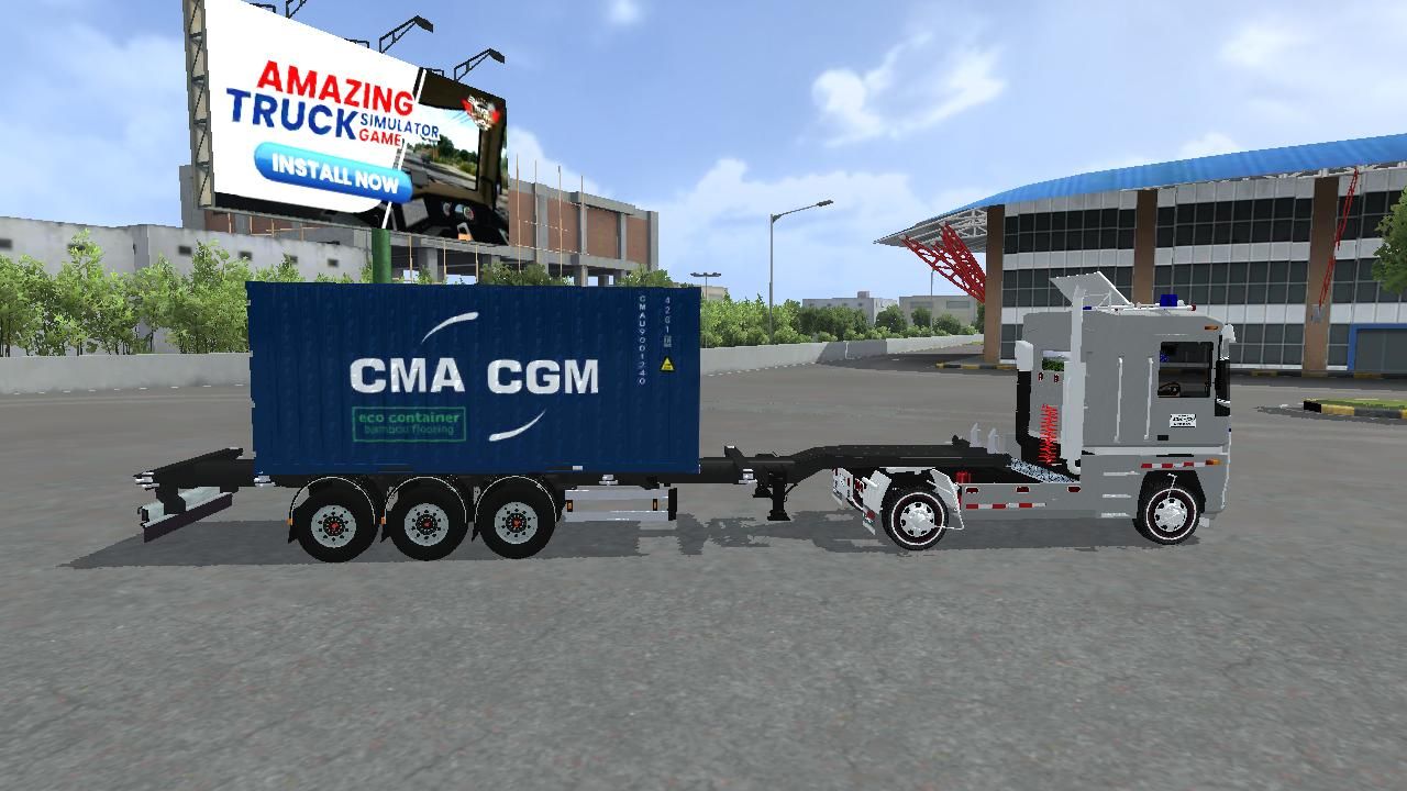Photo of Truck Renault Magnum Container Trailer 4