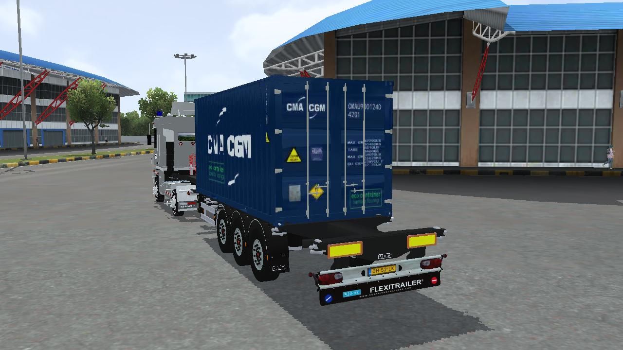 Photo of Truck Renault Magnum Container Trailer 7