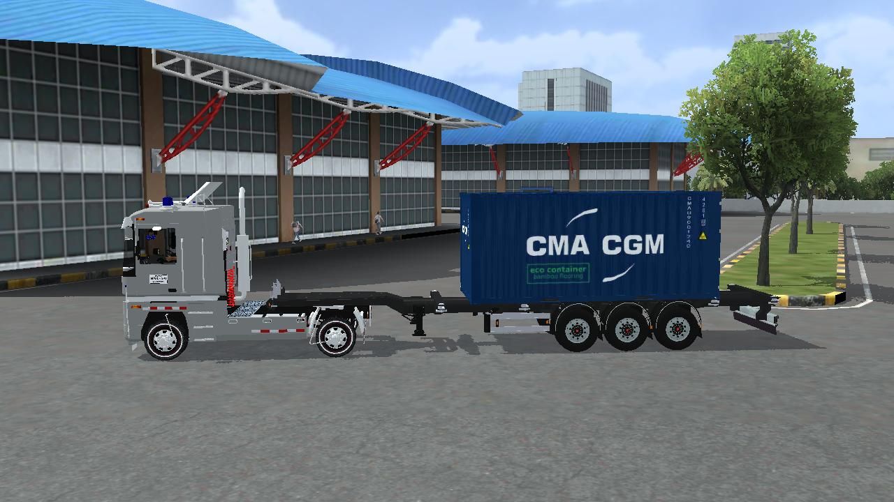 Photo of Truck Renault Magnum Container Trailer 3