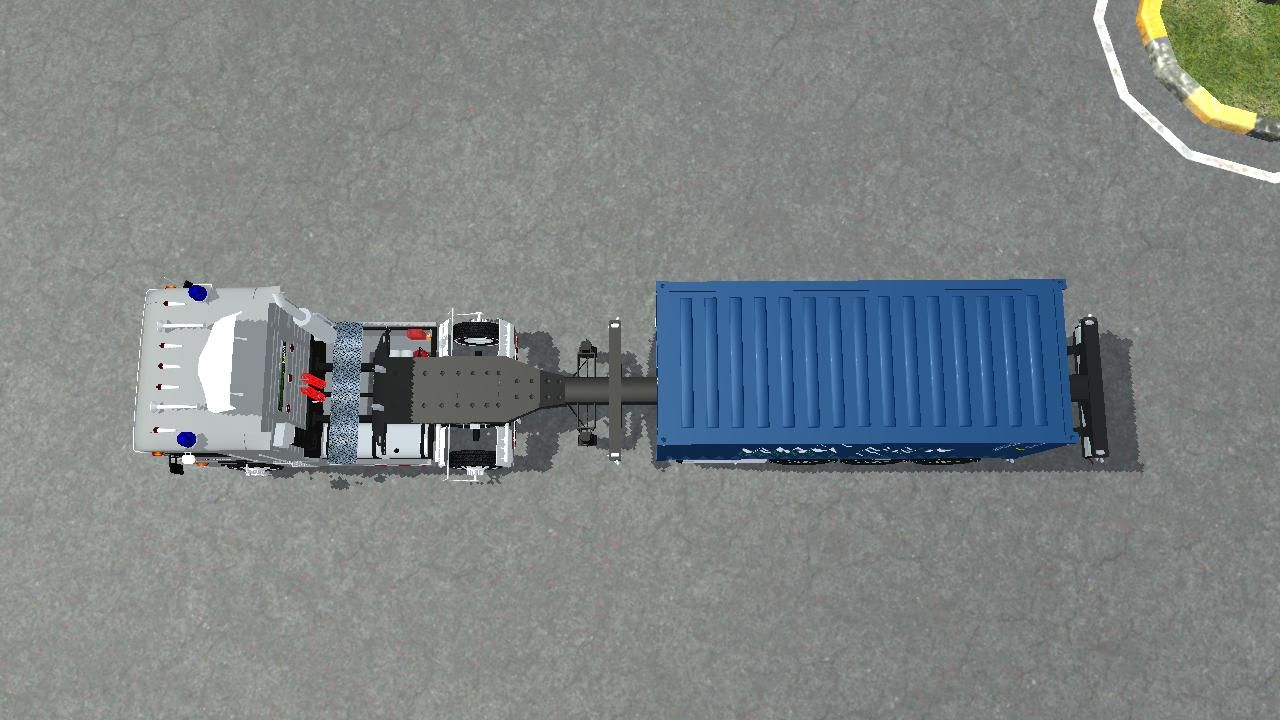 Photo of Truck Renault Magnum Container Trailer 8
