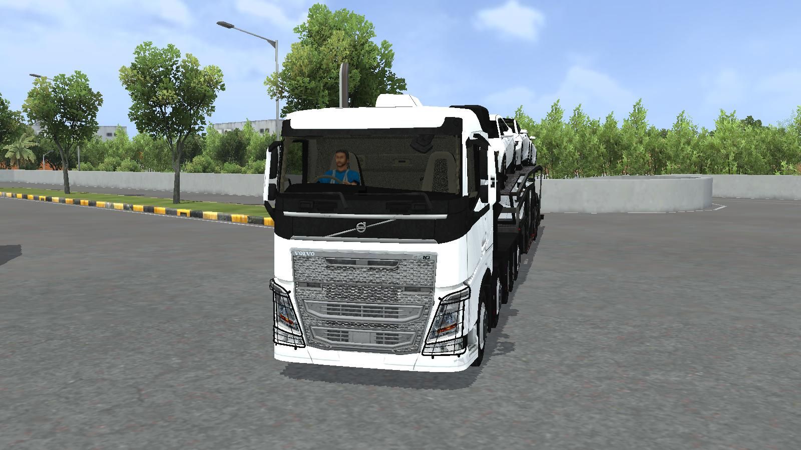 Download Mod Bussid Volvo FH Euro 6 10×4 Car Trailer for Bus Simulator Indonesia