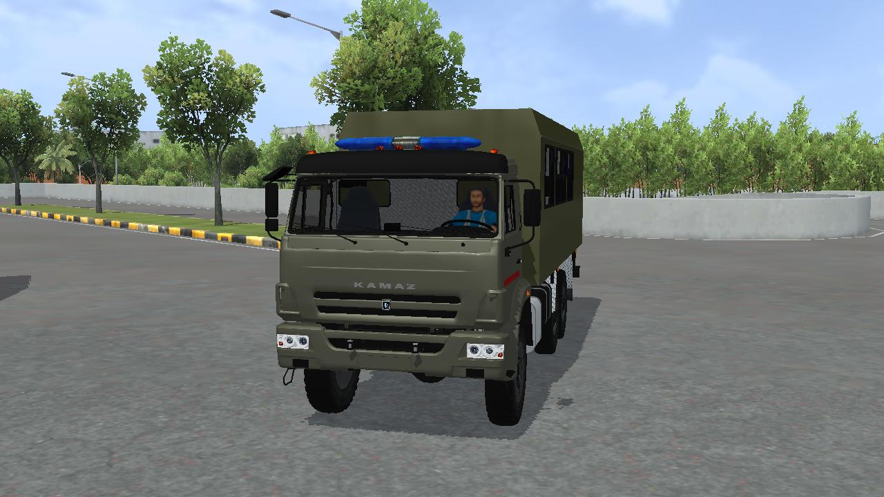 Download Mod Bussid Kamaz 45143 Militer for Bus Simulator Indonesia